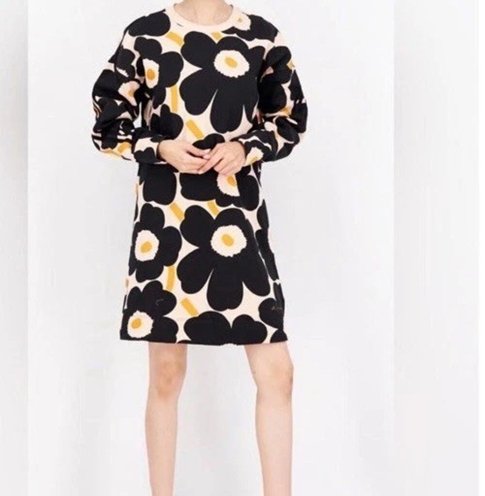 Adidas Marimekko Dress Unikko Halo Blush Size XS Floral Flowers